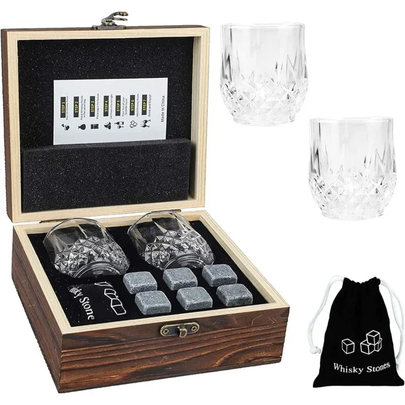 Father's Day Gift Whiskey Ice Stone Wine Glass Set Whiskey Glass for Men Fathers Husband Birthday Party Retirement Gift    Your Coastal Marketplace | Shoreshopper.com