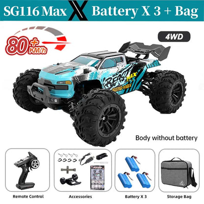 ZLL SG116 MAX 1:16 High Speed Drift Racing Car 80KM/H 4WD Off-Road Drift Remote Control Car SG316 Max Brushless Motor RC Car    Home Decor Supply | Online Retail | ShoreShopper.com