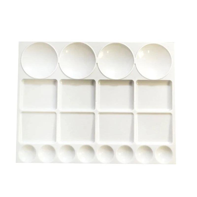 1Pc Oil Paint Water Coloring Palette For Kids Children Adults Art Acrylic Drawing Tray Plastic Pallet Student Stationery    Home Decor Supply | Online Retail | ShoreShopper.com