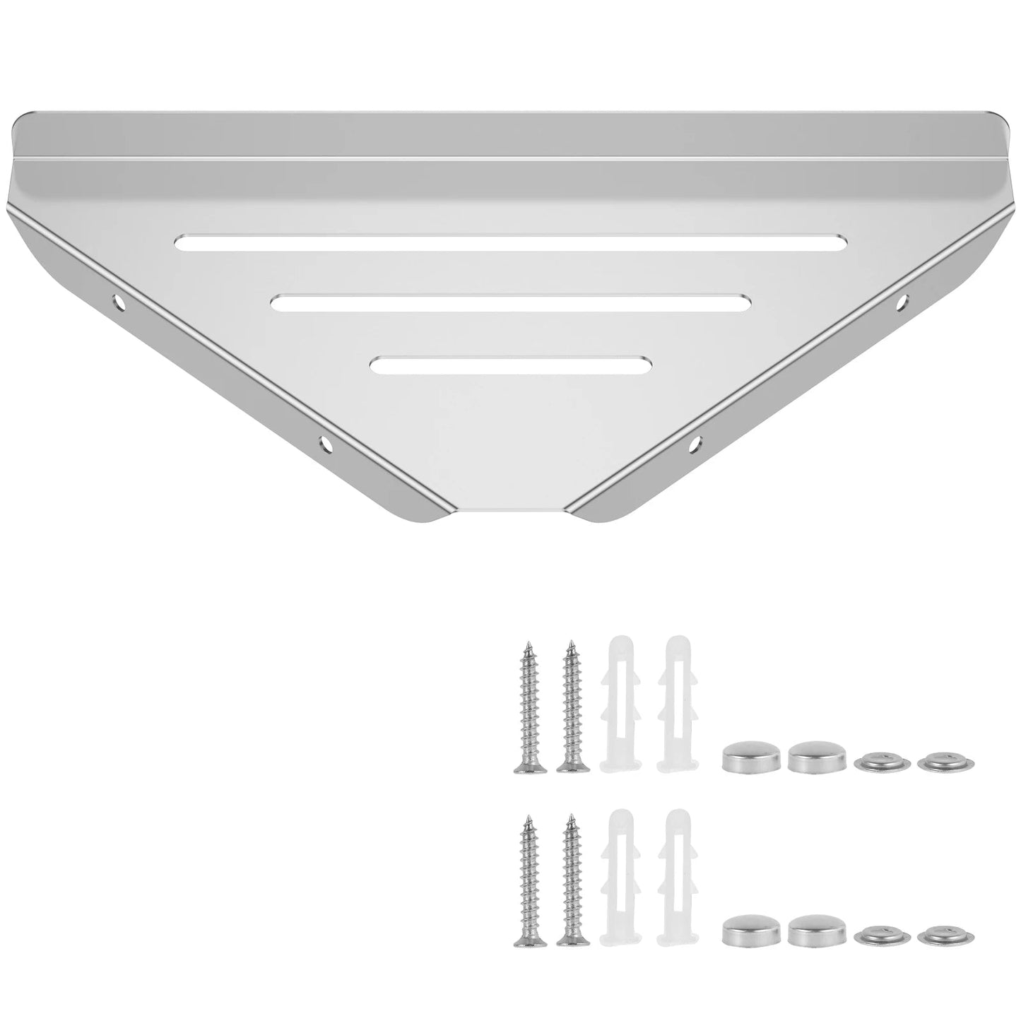 Wall Mount Shower Corner Shelf No-drill 304 Stainless Steel Corner Shampoo Body Wash Storage Organizer for Bathroom Glass Shelf    Home Decor Supply | Online Retail | ShoreShopper.com