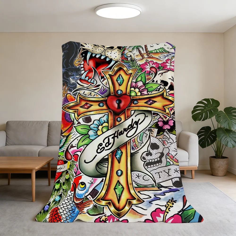 Blanket Super Warm Comfortable Plush Throw E-Ed Blanket Child Home Sofa Fashion H-Hardy-ES Brand Bedroom Gift    Your Coastal Marketplace | Shoreshopper.com