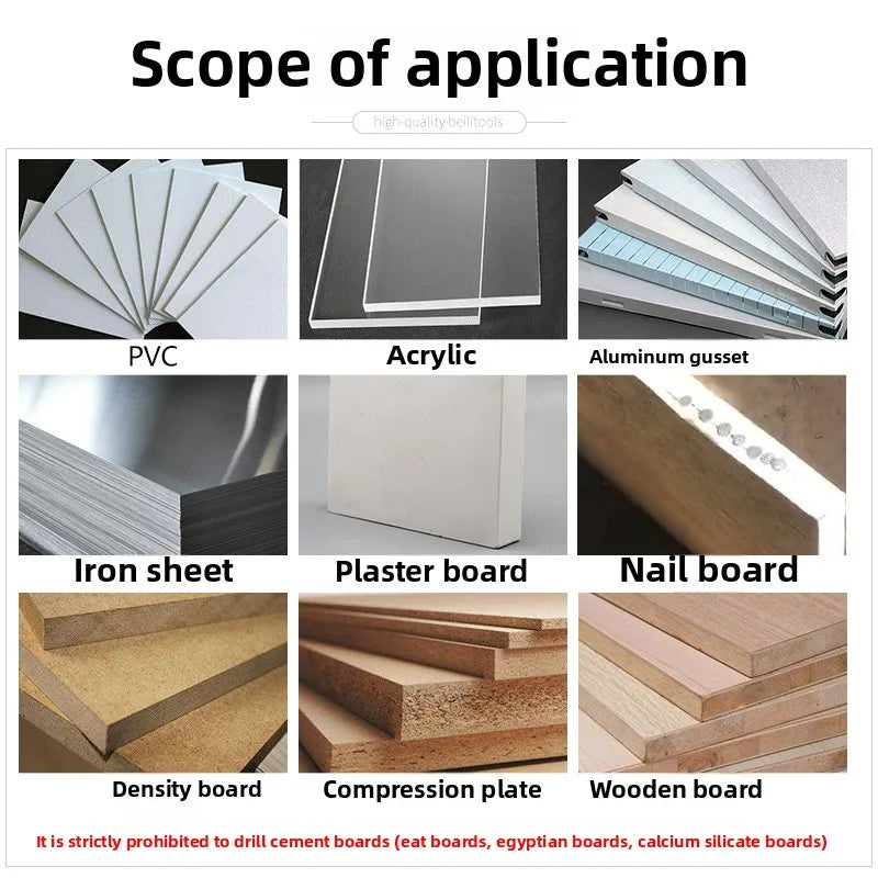 M42 bi-metal woodworking hole saw for drywall, PVC, plastic, iron plate, and recessed light drilling.    Home Decor Supply | Online Retail | ShoreShopper.com