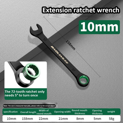 Dual-Purpose Wrench Fast Plum Blossom Ratchet Wrench Industrial Grade 72 Tooth Labor-Saving, Fast and Durable Dual-use Wrench    Home Decor Supply | Online Retail | ShoreShopper.com