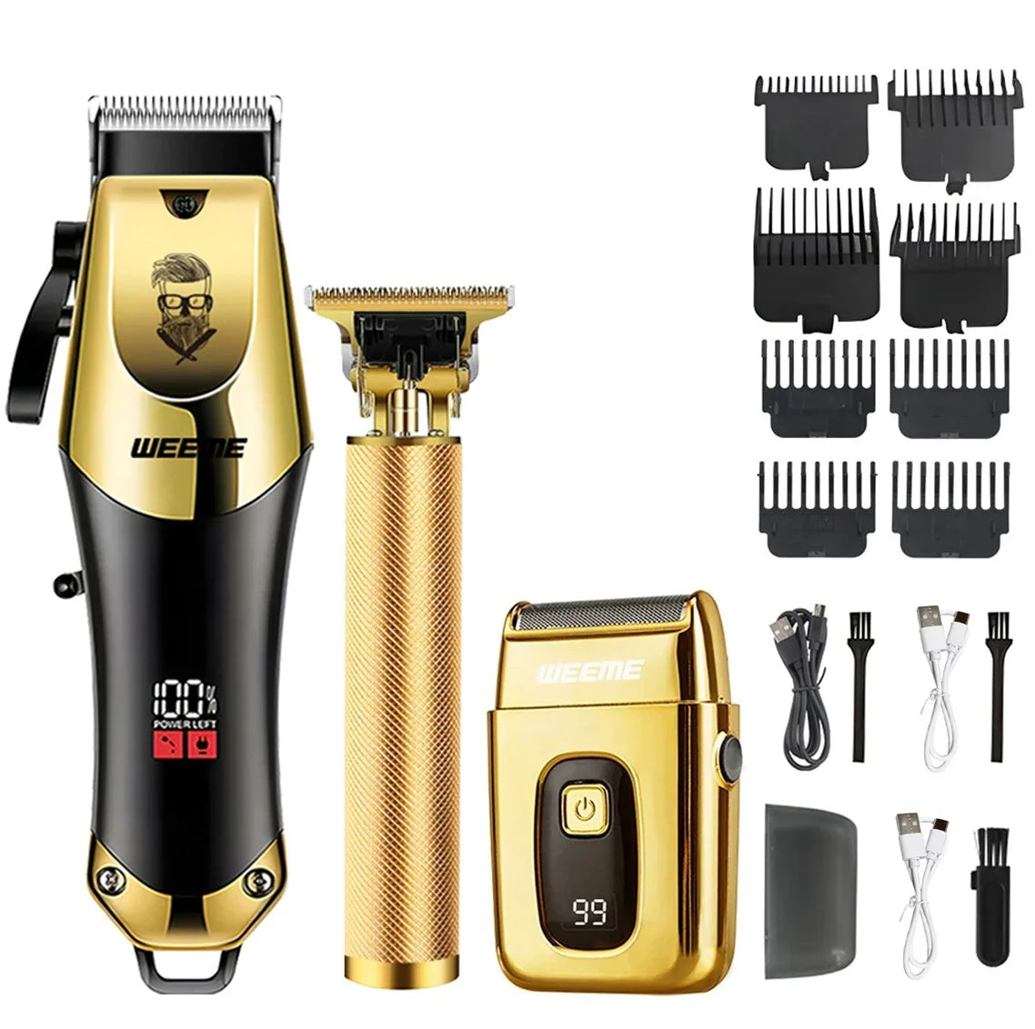 Adjustable Hair Trimmer T9 Vintage Hair Clipper Electric Beard Trimmer Hair Length Adjustable Haircut Machine Kit Boyfriend Gift - ShoreCo.Shop