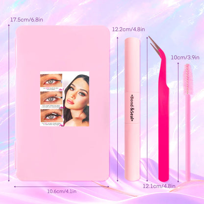 720/200pcs eyelash Extension Kit Fluffy Eyelash Extension kit with Lash Bond and Seal Lash Tweezers Thick Lash Clusters Wispy - ShoreCo.Shop