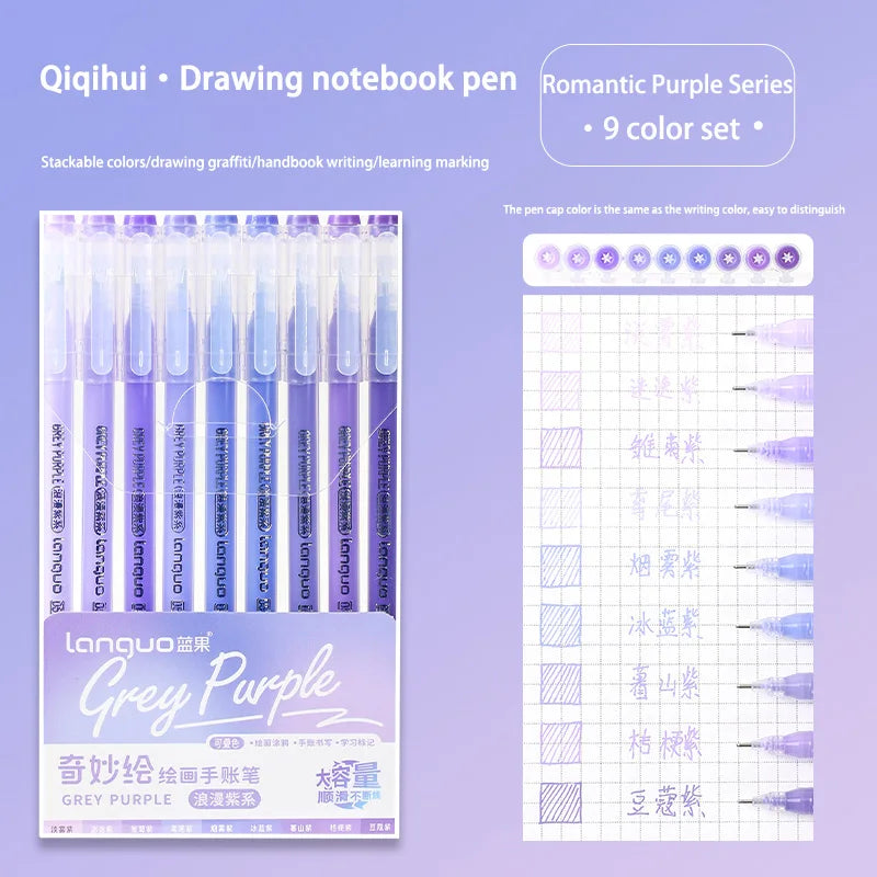 Languo 27-207 Colors Of One Set Drawing Handbook Pens Student DIY Graffiti Multi-Color Gel Pen Writing Marker Stationery    Home Decor Supply | Online Retail | ShoreShopper.com