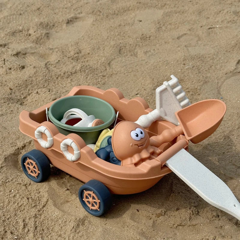 Beach Play Toys Children Portable Garden Seaside Shovel Sand Truck Storage Bucket Sand Digging Tools Summer Outdoor Party Gift    Your Coastal Marketplace | Shoreshopper.com