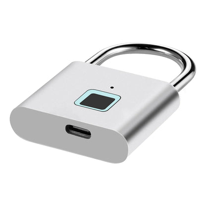 KERUI Smart Fingerprint Padlock Waterproof Fingerprint Keyless Door Lock Type C Rechargeable Security Padlock for House - ShoreCo.Shop
