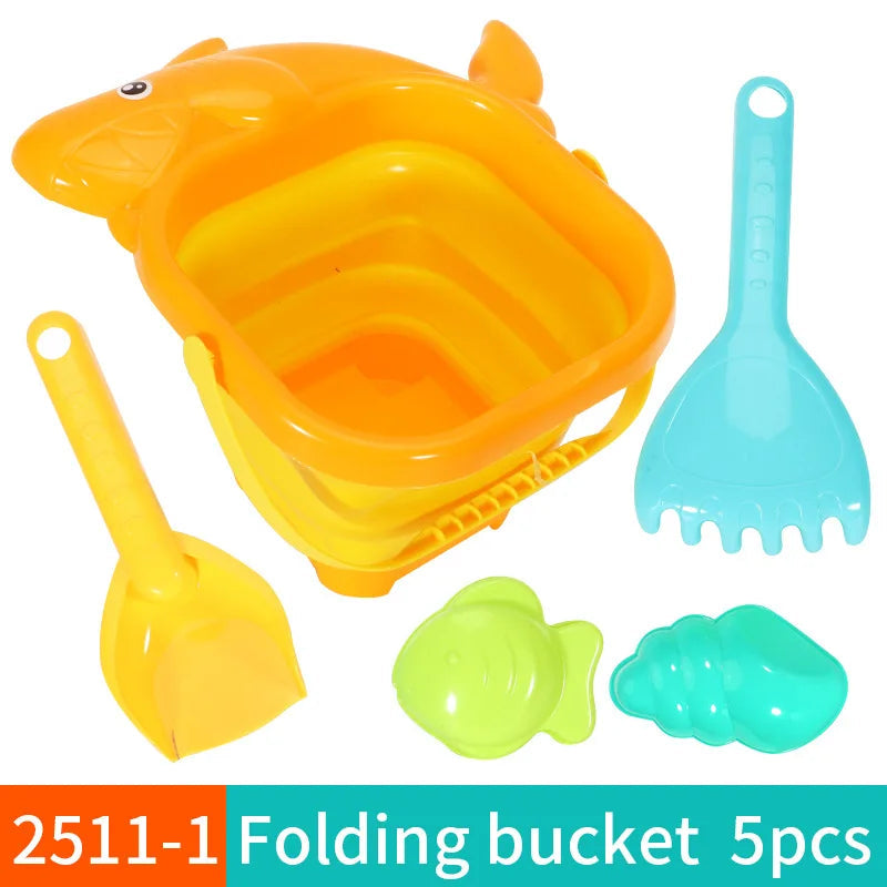 Beach Toys for Kids Sand Toys Set for Toddlers Sandbox Toys with Collapsible Bucket Shovel Rake Set Sand Molds Summer Outdoor    Your Coastal Marketplace | Shoreshopper.com