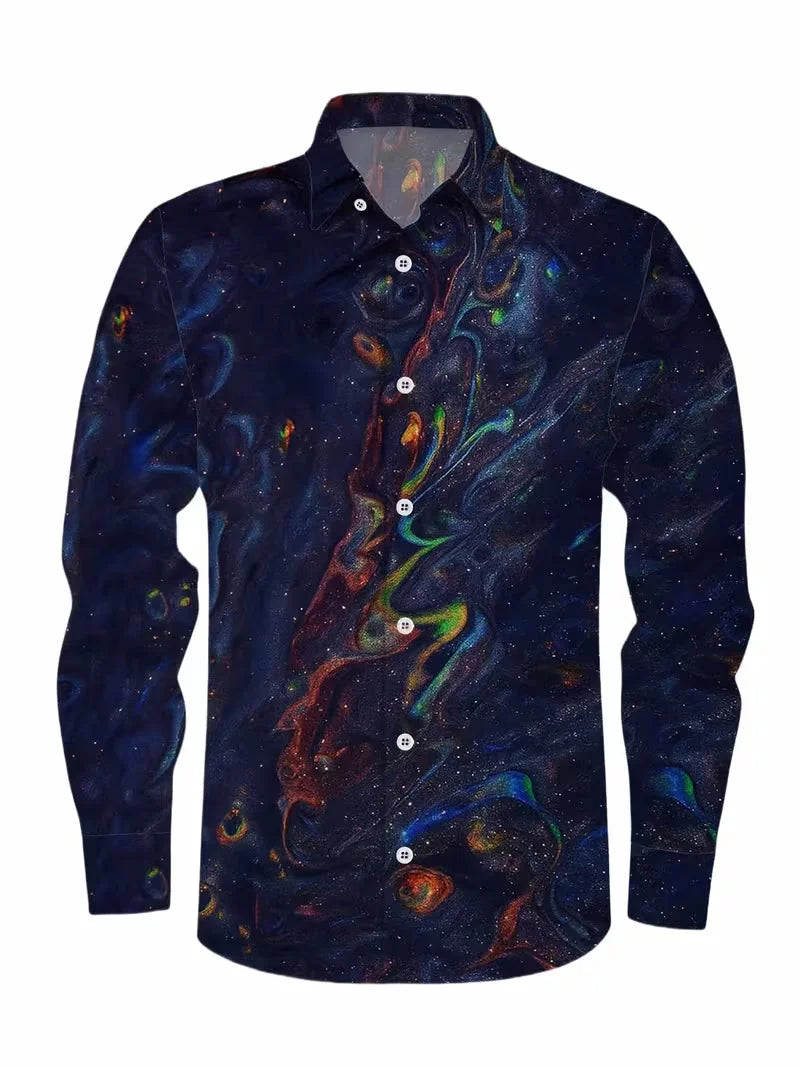 Luxury Floral Leopard Print Button-Down Shirt - Long Sleeve Paisley Business Casual Top    Home Decor Supply | Online Retail | ShoreShopper.com