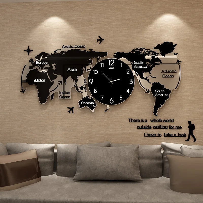 New Hot Unique Acrylic Wall Clock 3D DIY Large Wall Hanging Clock with Stickers Home Decorations    Home Decor Supply | Online Retail | ShoreShopper.com