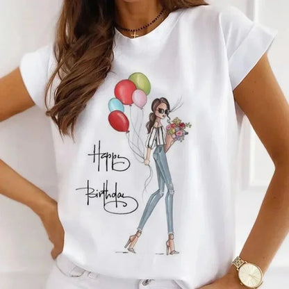 Paris Tower Print Short Sleeve Casual Women's Round Collar T-shirt Graphic T Shirts  Shirts for Women Clothes Oversized T Shirt    Home Decor Supply | Online Retail | ShoreShopper.com