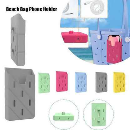 Phone Holder Decoration for Beach Tote Bag Camping Hiking Silicone Bracket Mobile Phone Holder Ornament Accessories