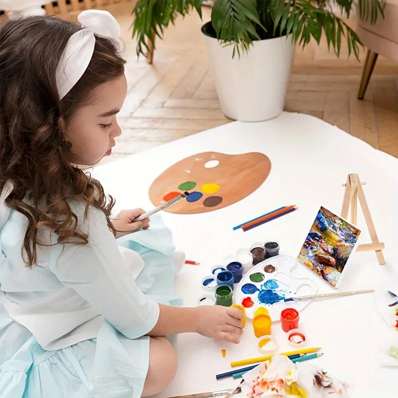 1 set of painting kit, 1 drawing board, 1 easel, 2 pens, 6 colors of paint, 1 palette, mini drawing board, acrylic paint    Home Decor Supply | Online Retail | ShoreShopper.com