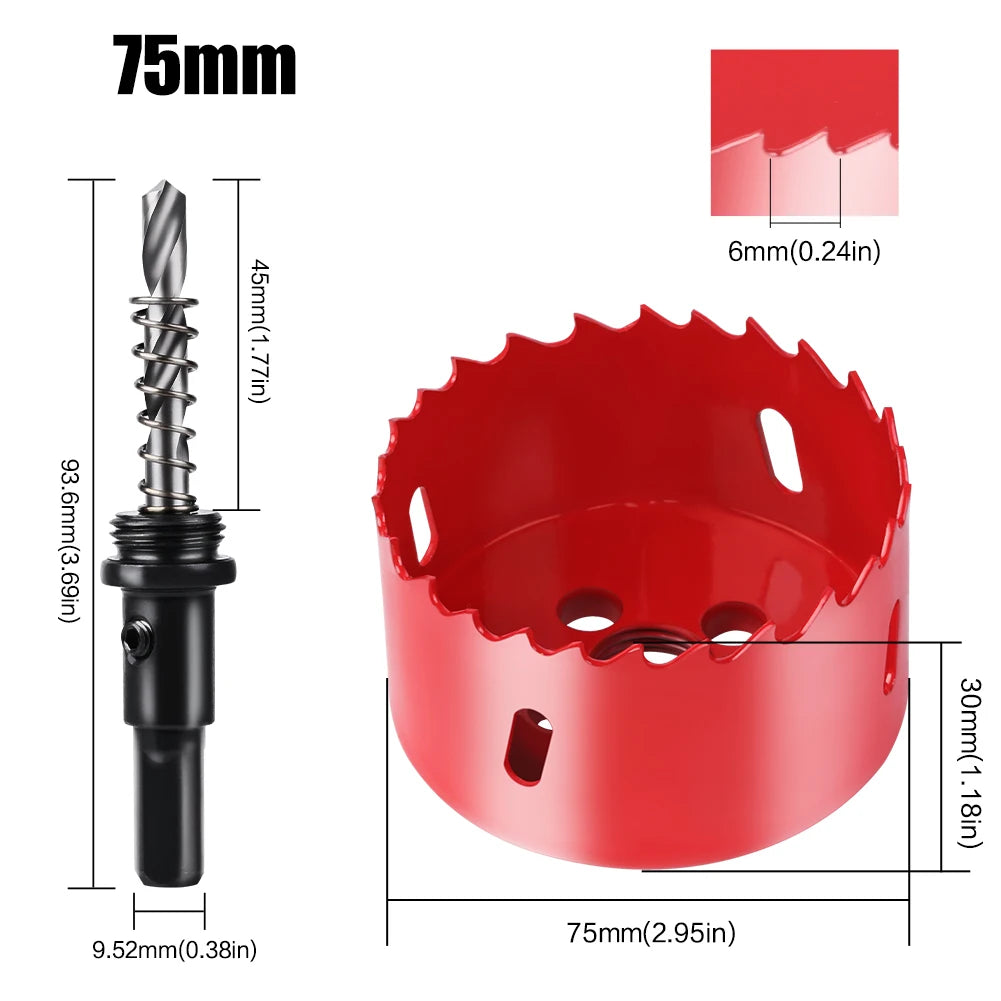 1pc 15-200mm M42 Bi-Metal Hole Saw HSS Drill Bit for Metal Iron Aluminum Stainless Plastic DIY Wood Cutter Tools    Home Decor Supply | Online Retail | ShoreShopper.com