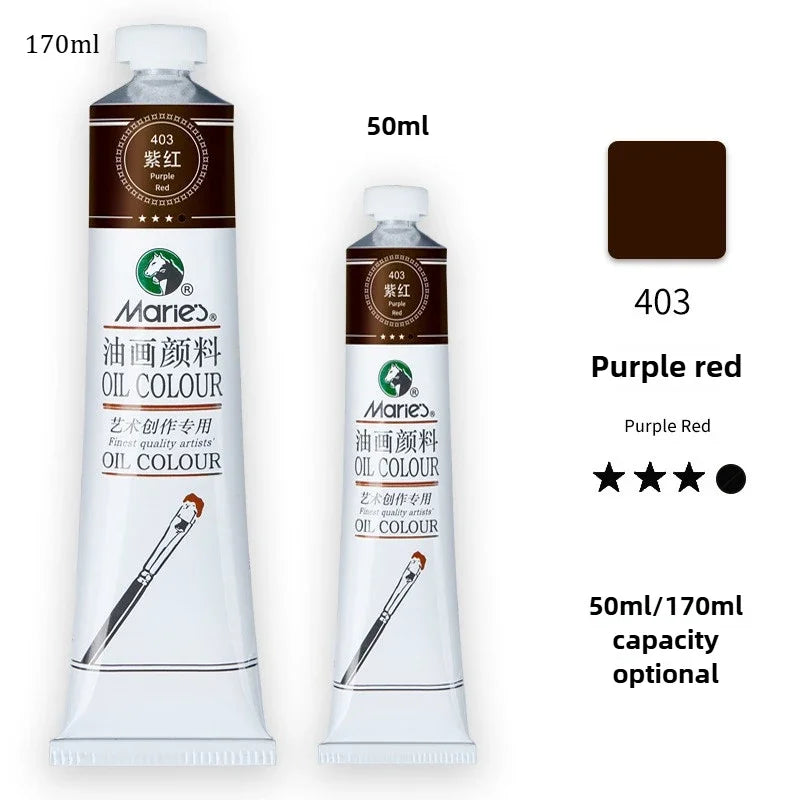Marie's Oil Paint 170ML Oil Painting Art Creation Pigment Large Oil Paint Paint Single Commonly Used 24 Colors    Home Decor Supply | Online Retail | ShoreShopper.com