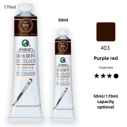 Marie's Oil Paint 170ML Oil Painting Art Creation Pigment Large Oil Paint Paint Single Commonly Used 24 Colors    Home Decor Supply | Online Retail | ShoreShopper.com