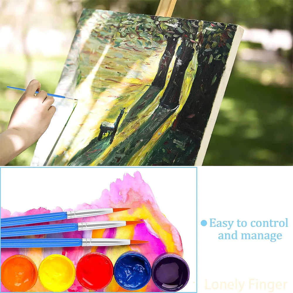 30Pcs Paint Brushes Small for Students - Fine Detail Set for Classroom, Model, Canvas, Face, Nail Art, Acrylic, Watercolor, and    Home Decor Supply | Online Retail | ShoreShopper.com