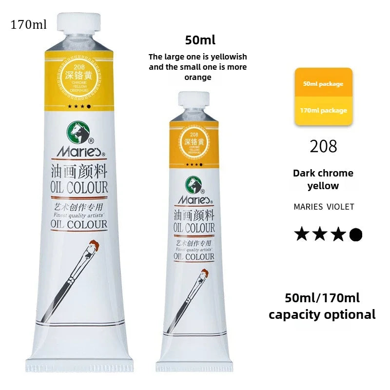 Marie's Oil Paint 170ML Oil Painting Art Creation Pigment Large Oil Paint Paint Single Commonly Used 24 Colors    Home Decor Supply | Online Retail | ShoreShopper.com