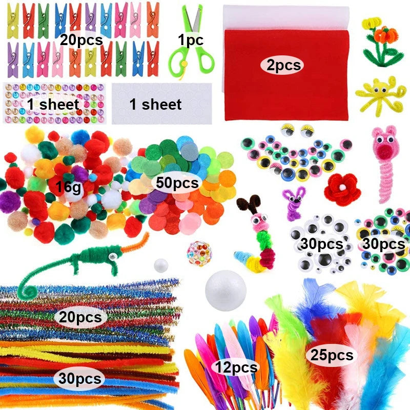Arts and Crafts Supplies for Kids DIY Crafting School Kindergarten Homeschool Supplies Arts Set Toys for Children    Home Decor Supply | Online Retail | ShoreShopper.com