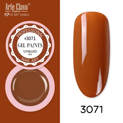 Arte Clavo Painting Gel 72 Colors 5ml Professional Nail Paint Color Gel Polish For Nail Art UV Gel Lacquer Gel Top Coat Manicure    Home Decor Supply | Online Retail | ShoreShopper.com