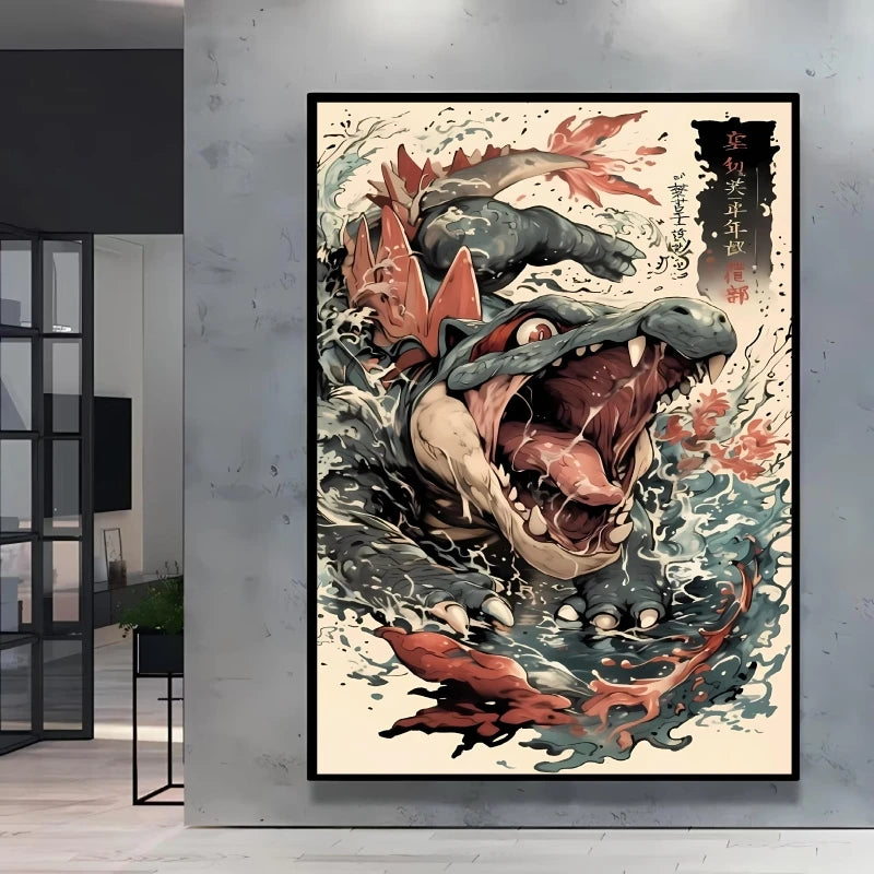 High Quality Pokemon Arcanine Pikachu Wall Painting with Unique Designs and Gorgeous Colors Adding A Touch of Brightness To Wall    Home Decor Supply | Online Retail | ShoreShopper.com