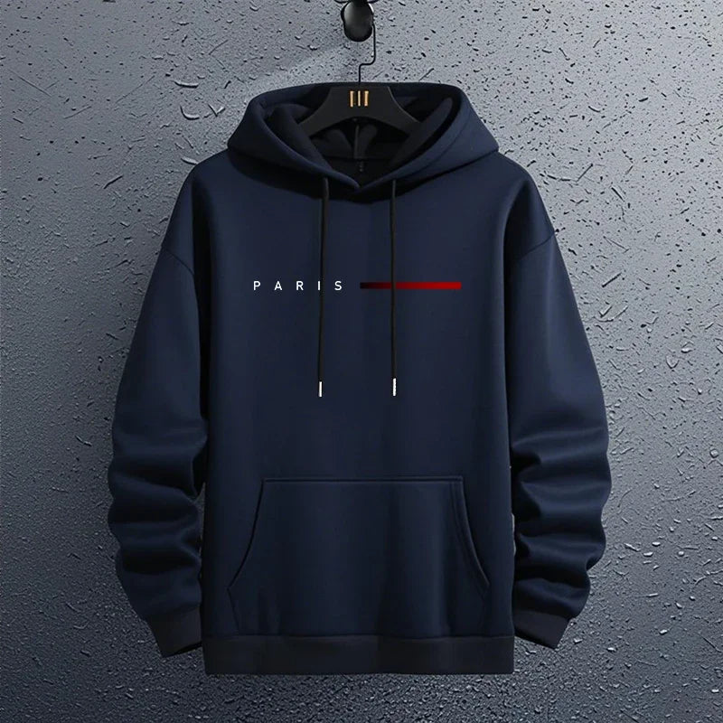 Paris Fashion Hoodies for Men All Season Daily Casual Sports Hooded Sweatshirts 2025 Male Home Outdoor Comfort Fashion Pullover    Home Decor Supply | Online Retail | ShoreShopper.com