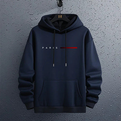 Paris Fashion Hoodies for Men All Season Daily Casual Sports Hooded Sweatshirts 2025 Male Home Outdoor Comfort Fashion Pullover    Home Decor Supply | Online Retail | ShoreShopper.com