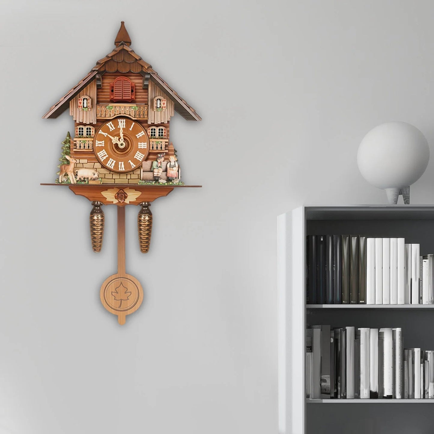 Wall Mount Clock Cuckoo Clock, Wood Cuckoo-Clock 7:00-21:00 Chime Time 25*10*50cm Pointers+Time Scales Display    Home Decor Supply | Online Retail | ShoreShopper.com