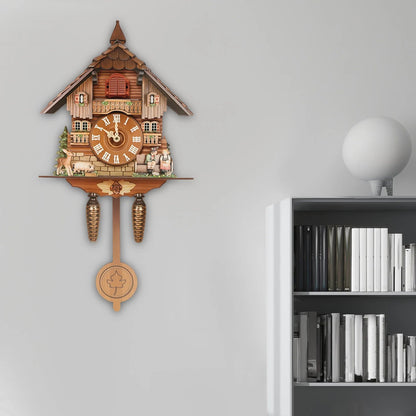 Wall Mount Clock Cuckoo Clock, Wood Cuckoo-Clock 7:00-21:00 Chime Time 25*10*50cm Pointers+Time Scales Display    Home Decor Supply | Online Retail | ShoreShopper.com
