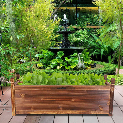 Wooden Raised Flower Bed Indoor Outdoor Vegetable Herb Planter Pot Garden Bed Flower Display    Home Decor Supply | Online Retail | ShoreShopper.com