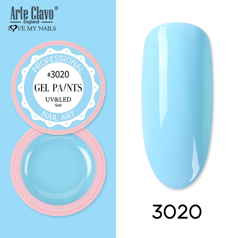 Arte Clavo Painting Gel 72 Colors 5ml Professional Nail Paint Color Gel Polish For Nail Art UV Gel Lacquer Gel Top Coat Manicure    Home Decor Supply | Online Retail | ShoreShopper.com