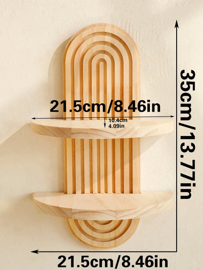 Boho Wooden Shelves for Wall Decorative Book Floating Wall Shelf for Living Room Bathroom Bedroom Classroom Office Nursery Home    Home Decor Supply | Online Retail | ShoreShopper.com