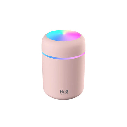 Portable Mini Air Humidifier For Bedroom,Personal Desktop,Car With Colorful Mood Lighting 2 Mist Modes And Auto Shut-Off - ShoreCo.Shop
