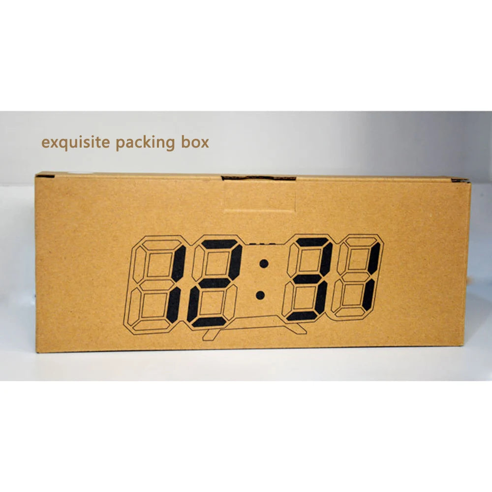 3D LED Digital Clock 12/24H Time Display Colorful Clock for Office/Living Room/Meeting Room/Kitchen    Home Decor Supply | Online Retail | ShoreShopper.com