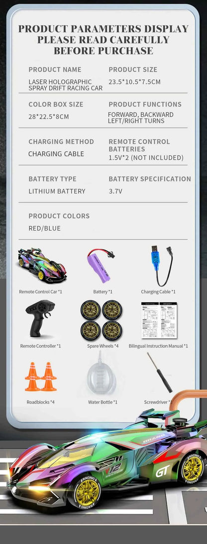Rc Car 4Ch High-Speed Remote Control Drift Racing Car Electric Sportscar Toy Vehicle Model Toys for Boys Kids Birthday Gift