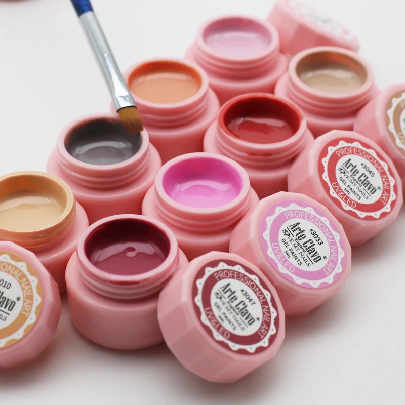 Arte Clavo Painting Gel 72 Colors 5ml Professional Nail Paint Color Gel Polish For Nail Art UV Gel Lacquer Gel Top Coat Manicure    Home Decor Supply | Online Retail | ShoreShopper.com