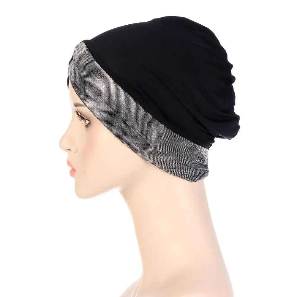 Headwear Wrap Hair Loss Stretch Turban Hat Hijab Cap Chemo Cap Beanie Hat