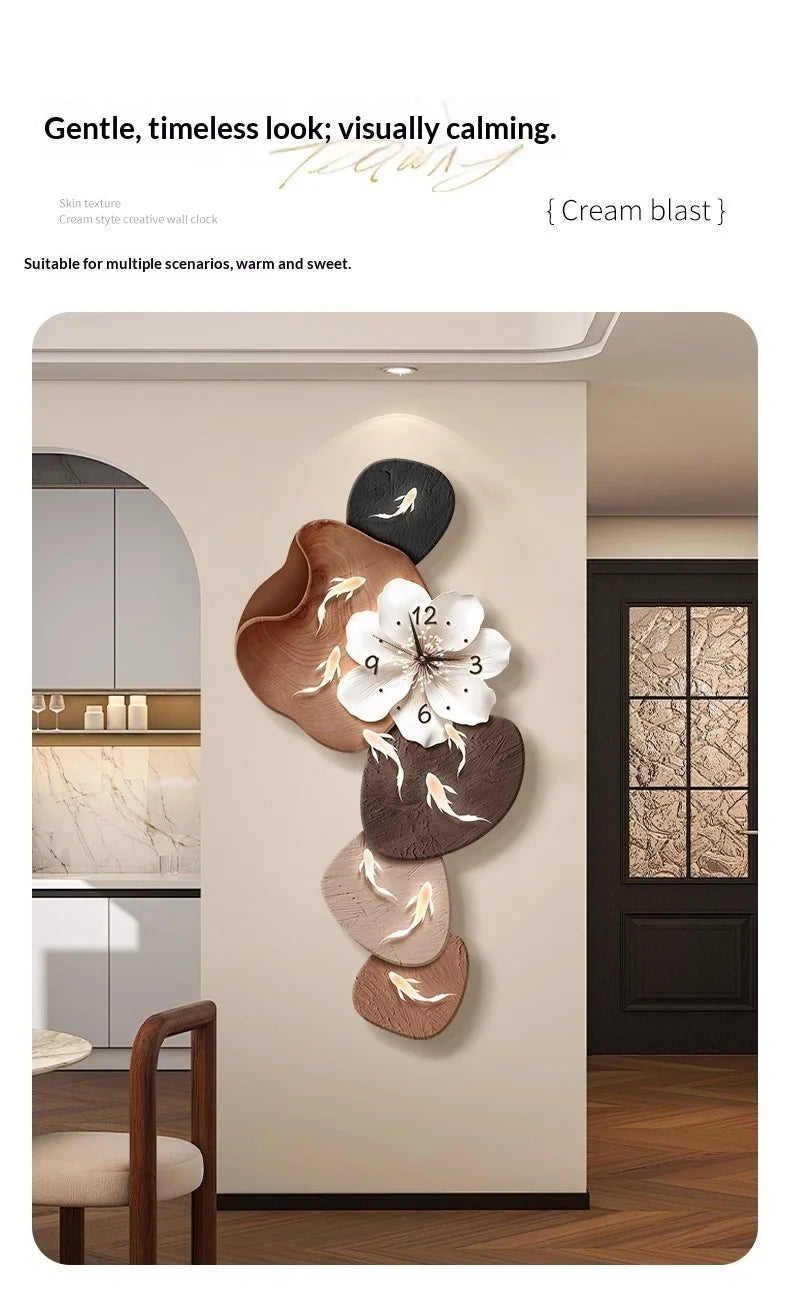 Wall Clock Modern Minimalist Nine Koi Fish Large Silent Wall Clock Home Decor Living Room Bedroom TV Background No Drilling    Home Decor Supply | Online Retail | ShoreShopper.com