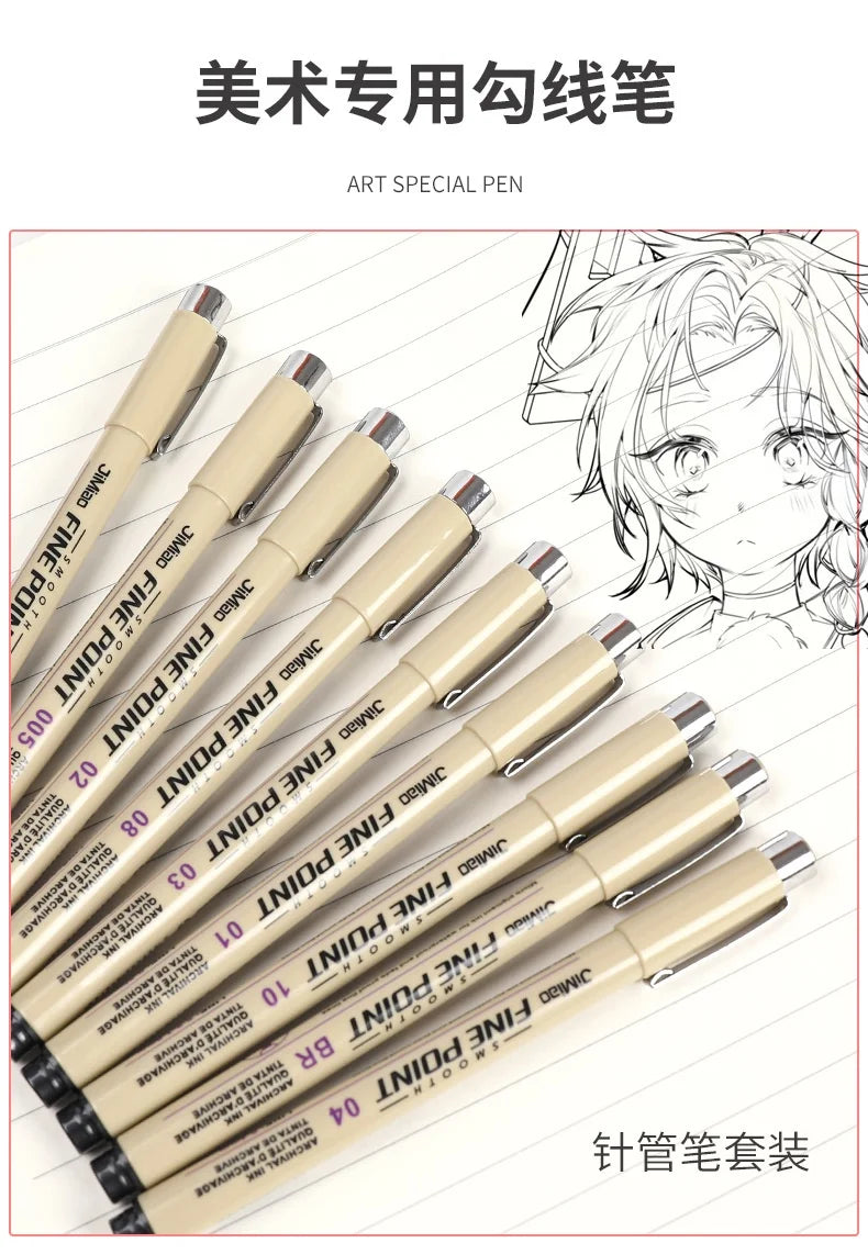 Line Drawing Pen Art Pigment Ink Drawing Waterproof Art Architecture School Supplies Paint Brushes Pinceles Painting Supplies    Home Decor Supply | Online Retail | ShoreShopper.com