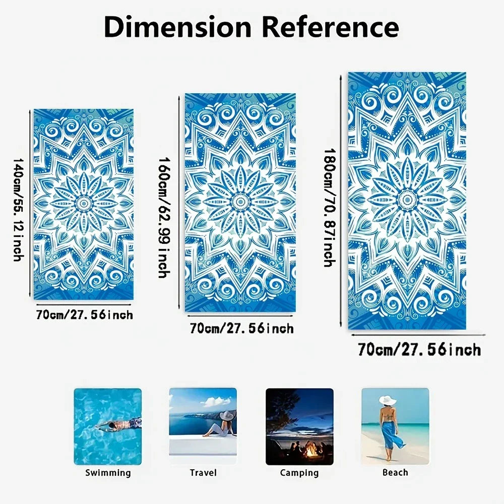 Beach Towel Vintage Map and Ship Printed Pattern Sun Protection Windproof Suitable for Pool Camping Travel Blanket    Your Coastal Marketplace | Shoreshopper.com