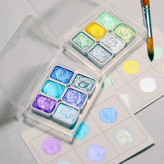 1ml 6-color Pearl Series Manual Solid Watercolor Paint Set Art Nail Painting Decorative Watercolor    Home Decor Supply | Online Retail | ShoreShopper.com