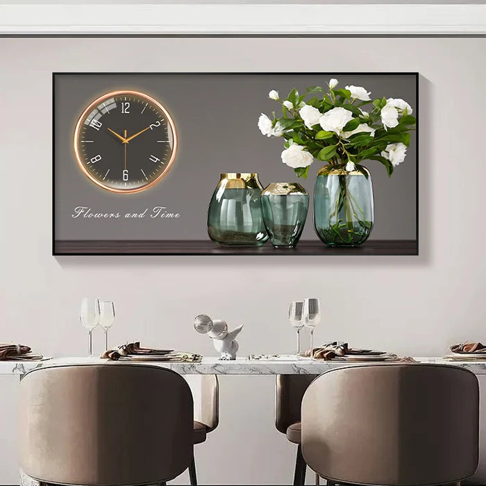 Large Size Aluminum alloy framed Artwork Wall Clock, Luxurious Muted Quartz Clock for Home Decor,living Room,bed Room Décor    Home Decor Supply | Online Retail | ShoreShopper.com