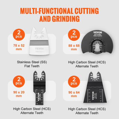 SucceBuy 30PCS Multi Tool Blades Kits Universal Release Oscillating Multi-Function Renovator Saw Blades for Dewalt Craftsman - ShoreCo.Shop