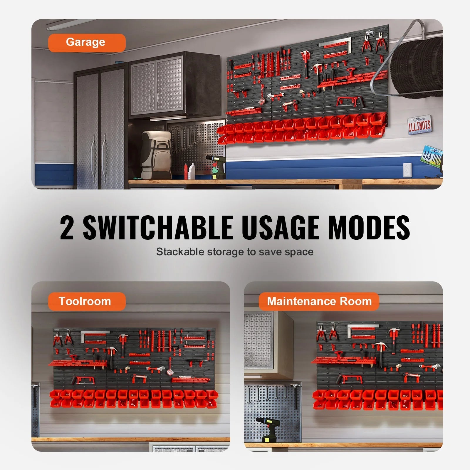 SucceBuy 30Bin Wall Mounted Storage Bins Parts Rack Organizer Garage with Wall Panels Hooks Plastic Shop Tool for Screw Nails    Home Decor Supply | Online Retail | ShoreShopper.com