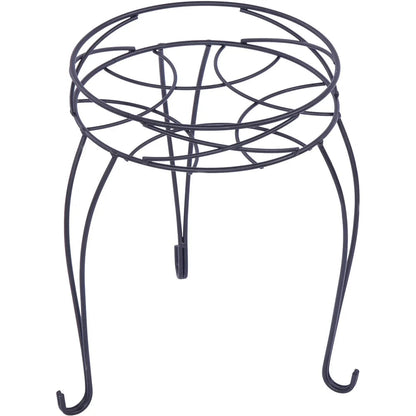2 Pack Round Metal Plant Stand Indoor Outdoor Display Holder Collapsible Space Saving Iron Durable Rustproof Pots up to 9 Inch    Home Decor Supply | Online Retail | ShoreShopper.com
