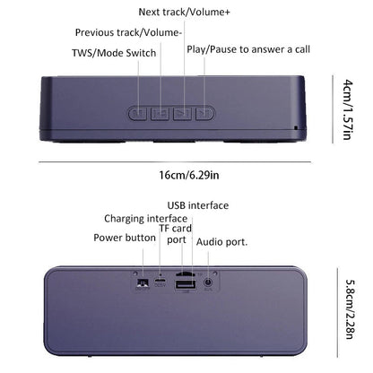 S18 Wireless Creative Bluetooth Smart Speaker Mobile Phone Audio Computer Subwoofer Outdoor Convenient Radio    Home Decor Supply | Online Retail | ShoreShopper.com