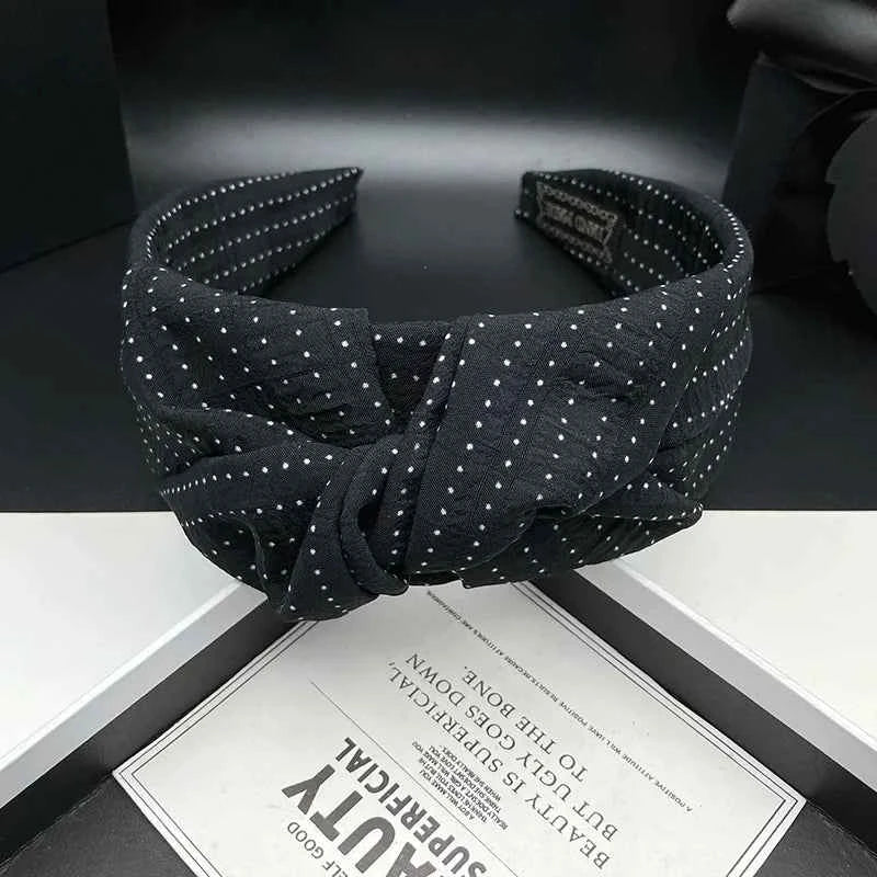 Hair headband for women, new black retro fashion style, hair tie headpiece with wide edge, pressed hair, wash face headband