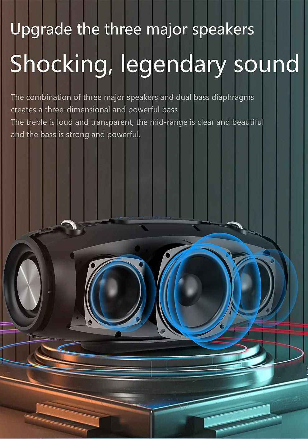 Zealot S67 Wireless Speaker WithShoulder Strap,Outdoor,Waterproof,Portable Speaker with Loud Stero and Booming Bass,40H Playtime    Home Decor Supply | Online Retail | ShoreShopper.com