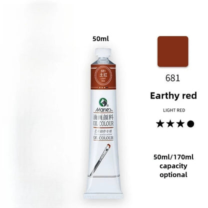 Maries Oil Paint 50ML Oil Painting Art Creation Pigment Large Oil Paint Paint Single Commonly Used 24 Colors    Home Decor Supply | Online Retail | ShoreShopper.com